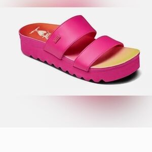 Reef Bright Pink Women's Slide Sandals
